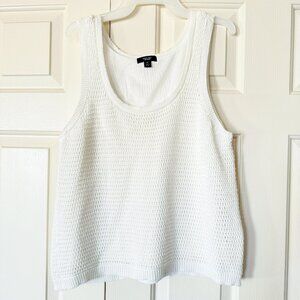 Simply Vera Vera Wang Ivory Textured Tank Top Size XL
